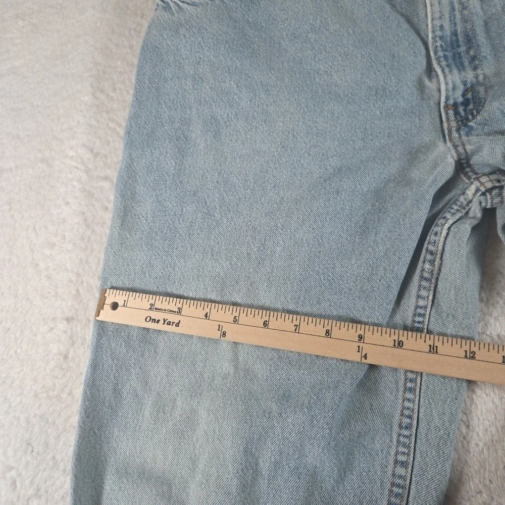 Vintage Levis 545 Jeans Mens 36x33  Light Wash Blue Denim Loose Fit 90s Distress